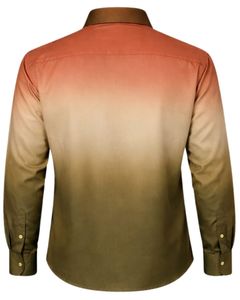 Chemise Formelle Homme Ombrée Olive Rustique en Coton Premium à Manches Longues Boutonnée – Tenue Décontractée Chic – Fabricant OEM Personnalisé – Vente en Gros - Product Image 2