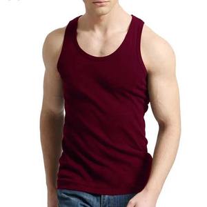 Débardeur de fitness décontracté pour homme, couleur unie, en coton, vente en gros OEM ODM - Product Image 6