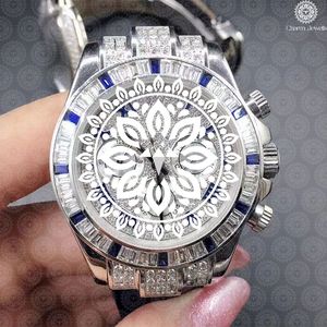 Charm Jewells Luxury Unisex Stainless Steel Watch 42mm Sapphire Crystal Analog Dial <b>Chronograph</b> Quartz Movement - Product Image 1