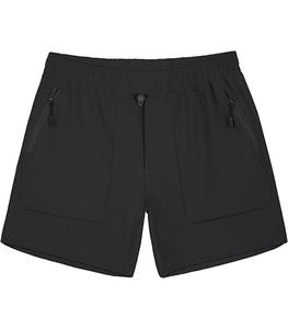 Pantalones Cortos Casuales para Hombre, Corte Clásico, Tejido Terry, Cintura Elástica Alta Bordada, Antiarrugas, Multibolsillos, Personalizables, para Uso Diario - Product Image 1