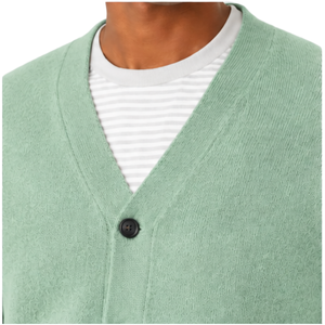 Cardigan en laine confortable pour homme, coupe décontractée, col en V, boutonné, tricoté, chaud, doux, confortable, décontracté, pour superposition, tricot d'hiver - Product Image 5