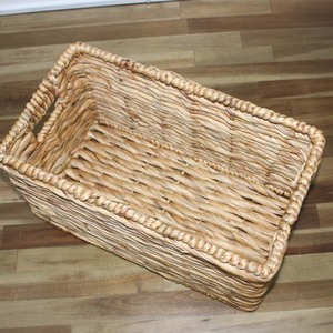 <b>Rectangular</b> Water Hyacinth Storage <b>Basket</b> for Home Closet Shelf Organization - Product Image 3