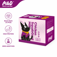 MAIDOU Sachet de nourriture humide portable pour chat 85g, riche en protéines, à base de viande fraîche, pour les voyages et la maison