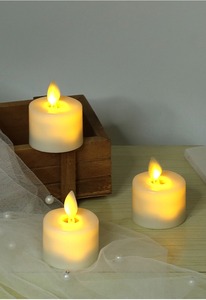 TOOWIN Led Rechargeable Candle Lamp With Lithium Battery, Swaying Flame, Remote Control, Small Tea Candle Lamp For Bedroom - Product Image 3