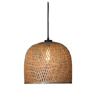 Nordique maison salle à manger décoration pendentif suspendu moderne bambou lumière lampe rotin tissé à la main à la main LED en vrac pendentif lampe