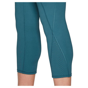 Leggings de yoga taille haute couleur unie, longueur intégrale, respirants, en Spandex et Nylon, sans coutures, avec design de surpiqûres contrastées - Product Image 5