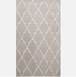 Tapis oriental en laine KNOTS RUG, motif tigre bleu, tufté à la main, rectangulaire, pour salon, bureau, à poils moyens. - Product Image 6