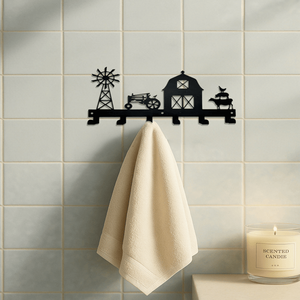 Heavy Duty Wall Mounted Storage Rack <b>Hooks</b> Sturdy Metal <b>Shelves</b> for Entryway Kitchen Organization Wall <b>Hooks</b> Coat Racks-Hangi - Product Image 3