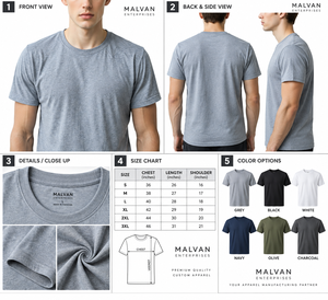 Fabricante de Camisetas de Algodón Personalizadas Premium, 100% Algodón, Cuello Redondo, Manga Corta, Ropa Deportiva Informal al por Mayor - Product Image 5