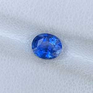 Saphir bleu cornflower naturel, taille ovale, 2,00 carats, pierre précieuse en vrac pour la fabrication de bijoux, vente en gros - Product Image 3