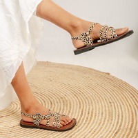 Vente en Gros Nouveauté 2025 Article de Mode Sexy Sandales à Bout Ouvert en Cuir Véritable à Plateforme pour Femmes, Sandales Confortables pour Dames