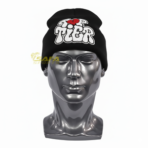 Bonnet tactique de paintball en tricot acrylique, casquette d'hiver, logo brodé personnalisé, vente en gros, fournisseur d'usine - Product Image 1