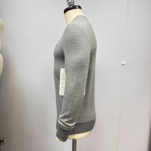 Pull 100% coton de haute qualité pour hommes OEM coupe régulière manches longues pull à col rond automne décontracté solide mince tricots - Product Image 4