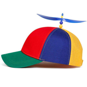 Gorra de Béisbol Unisex Econex Sports 100% Algodón con Bloques de Color, Gorra Casual de Lona de 6 Paneles con Costuras en Contraste y Detalle de Hélice Metálica - Product Image 2