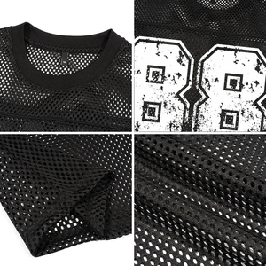 Camiseta Deportiva de Fútbol de Malla Negra Oversize para Hombre, Transpirable, de Manga Corta, con Número Personalizado 88, Estilo Urbano, Atlético - Product Image 6