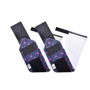Muñequeras Elásticas de Algodón Resistente con Logotipo Personalizado para Entrenamiento en el Gimnasio, Soporte Ajustable para Muñeca con Presilla para el Pulgar para Hombres y Mujeres - Product Image 6