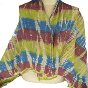 Nuevo Chal de Algodón Largo con Estampado Digital y Pañuelo Hijab de Chifón a Rayas a Juego, Perfecto para Primavera Elegante - Product Image 1