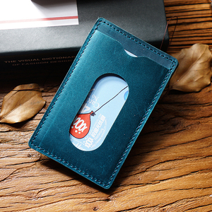 Cartera Minimalista de Cuero PU, Delgada, para Tarjetas, Menos de 2 Pulgadas, Sin Cierre, Marrón, de Viaje, Personalizable, Moderna, para Tarjetas de Crédito - Product Image 5