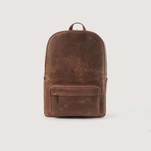 Leather Gym <b>Bag</b> with Spacious Compartments for Sports Travel and Fitness Gear Stylish Leather Backpack for College Office Travel - Product Image 1