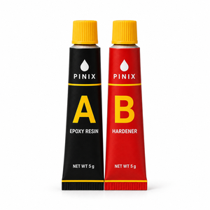 กาวอีพ็อกซี่ใส PINIX 5g+5g ชนิด AB แห้งเร็วภายใน 5 นาที สำหรับงานเครื่องประดับ คริสตัล งานฝีมือ ซ่อมแซม บรรจุในบลิสเตอร์การ์ด - Product Image 1