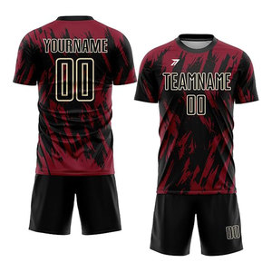 Customized Soccer Uniform Set Men Adult Full Color Sublimated Custom Logo Number Name Jersey Shorts OEM - Product Image 1