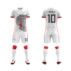 Fashion Model Sublimated Custom Logo Sports Soccer Football Uniform Jersey Set - Product Image 6