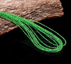 Perles de diamant Herkimer vertes, pierres précieuses brutes naturelles non taillées, perles de diamant Herkimer brutes minuscules de 2-3 mm pour la création de bijoux - Product Image 5