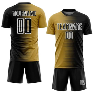 Custom Soccer Team Kit Plus Size <b>Polyester</b> Football Jersey <b>Shorts</b> Set Breathable Quick Dry Sublimation Print Sportswear Supplier - Product Image 3