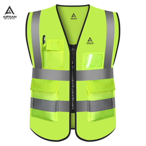 Chaleco de Seguridad de Alta Visibilidad Aifran, Ropa de Trabajo Reflectante para Trabajadores de Construcción y Tráfico en Carreteras - Product Image 3