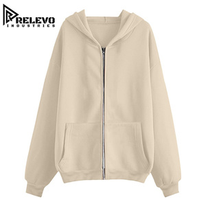 Conjunto Deportivo Oversize de Forro Polar Unisex con Hombros Caídos, Sudadera con Capucha y Pantalones Jogger, Traje Jogger Personalizado con Cremallera, Diseño y Logotipos Personalizados - Product Image 2