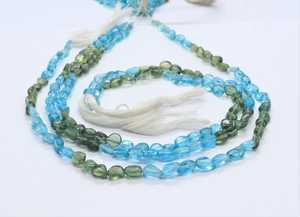 ลูกปัดอะพาไทต์สีฟ้าอ่อนทรงหยดน้ำขนาด 5-6 มม. หลายสี เขียว น้ำเงิน ลูกปัดพลอยอะพาไทต์ 13 นิ้ว สำหรับทำเครื่องประดับ - Product Image 4