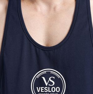 Navy Impulse <b>Stringer</b> <b>Men's</b> Gym Tank Top Sleeveless Workout Fitness Training Bodybuilding <b>Stringer</b> Athletic Muscle Cotton <b>Vest</b> E - Product Image 5
