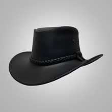 Sombrero de Vaquero de Cuero con Impresión Digital Hecho a Mano de Primera Calidad, con Cordón Ajustable, Estilo Europeo Americano, Sombrero para el Sol para Exteriores, Unisex para Adultos - Product Image 3