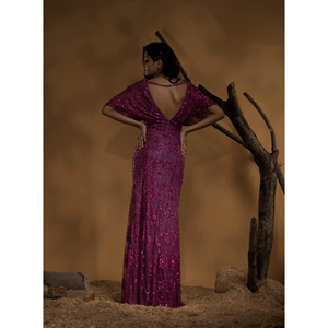 Vestido de noche de alta gama con corte en A y abertura, vestido formal clásico para mujer |   Alfombra Roja para Fiesta de Graduación o Cóctel |   Proveedor de Ropa para Eventos Especiales - Product Image 1