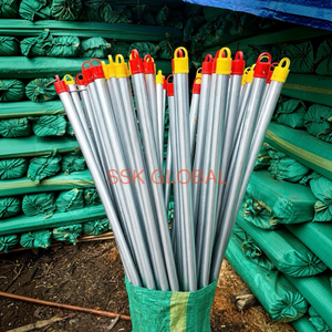 Colorful PVC-Coated Wooden Broom Handle with Plastic Broom Head and Dustpan Factory Direct Cheap Price Household Cleaning <b>Mop</b> - Product Image 3