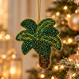 Traditional Tree Zari Hanging with Beaded Patches & Hand Embroidery Premium Indian Wall Hanging for Wholesale, Export & Gifting - Product Image 2