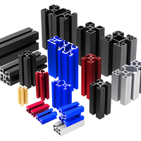 Profils d'extrusion en aluminium série 6000 industriels 2020 3030 4040 4545 4080 4590 8080, profilés en aluminium à rainure en T pour portes OEM