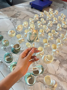 Nueva Colección 2026 Copa de Vino con Diseño de Concha Marina, Hecha a Mano, Moderna, de Lujo, Capacidad Personalizable, Ecológica, Ligera, con Relieve - Product Image 3