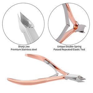 Coupe-cuticules professionnels en acier carbone courbé, coupe-ongles durables pour manucure et pédicure de précision - Product Image 4