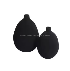 แจกันดอกไม้ทำจากอลูมิเนียมหล่อทรงรีมี2ขนาดทำจากนิกเกิลตกแต่งบ้านโดยใช้ในอุตสาหกรรม azora - Product Image 5