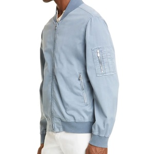 Chaquetas de nailon con logotipo personalizado para hombre, venta al por mayor, liso, bordado, satén rosa, color blanco, para invierno - Product Image 4