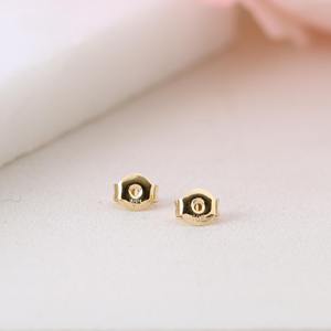 Pendientes de Diamante Cultivado en Laboratorio con Corte de Pera de 1 Quilate, Forma de Flor, Oro Rosa Sólido de 14K, Regalo de Compromiso y Boda para Mujer - Product Image 2