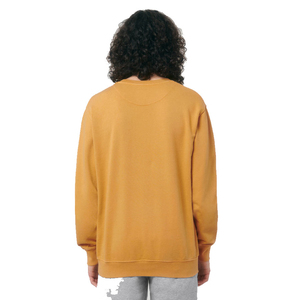 Sweat-shirt en molleton brodé pour homme, col rond, pull-over uni, manches longues, décontracté, chaud pour l'hiver, en coton doux, OEM - Product Image 4