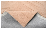 Collection Ocean Art – Tapis de chevet bohème personnalisable, doux, tufté à la main, écologique, en laine, confortable, antidérapant, à poils longs et géométriques