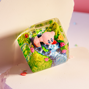 Teclas Místicas de Anime, Teclas Artesanales Personalizadas, Teclas Anime Lindas, Teclas Verdes, Juego de Teclas, Teclas de Resina - Product Image 5