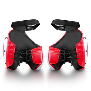Protège-cuisses de boxe MMA en PU rouge – Équipement de protection durable pour l'entraînement ciblé toutes saisons - Product Image 2
