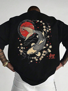 เสื้อยืดฟิตเนสคุณภาพสูงสำหรับผู้ชาย ผลิตโดยผู้ผลิต OEM แบบกำหนดเอง เนื้อผ้าหนา พิมพ์ลาย 100% ผ้าฝ้าย แขนสั้น ทรงโอเวอร์ไซส์ - Product Image 6