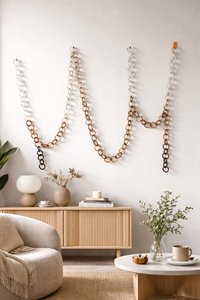Chaînes décoratives en résine colorée au design moderne, personnalisables avec logo, faites à la main pour Diwali, anniversaires et mariages - Product Image 4