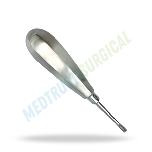 Elevador de luxación manual de 5 mm con curva inversa, de acero inoxidable, reutilizable, instrumento quirúrgico dental para separación y extracción de dientes - Product Image 4