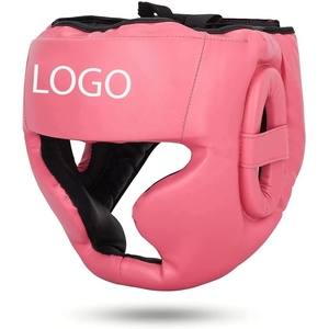 <b>Boxing</b> Gear Genuine Leather Adjustable Steel Fitness Protective Head Guard Safety Helmet Custom Logo RL-HG-75 - Product Image 6